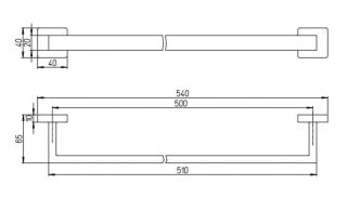 Полотенцедержатель Paini Dax-R 84CR002 хром